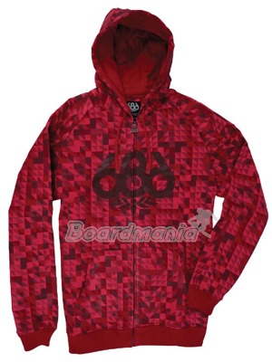 Pánská mikina 686 Fractal red