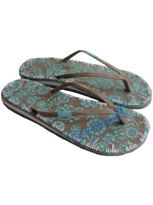 Dámské Adio žabky Primrose aqua/khaki