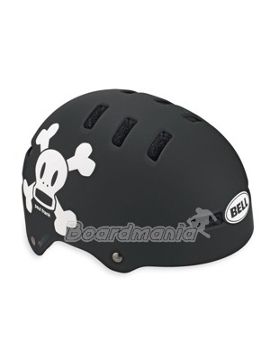 Downhill/BMX přilba Bell Faction 11 matte black/white Paul Frank skull
