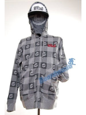 Mikina Blind Hecks Zip Gray