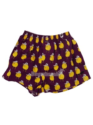 Boxerky Cleptomanicx Zitrone purple