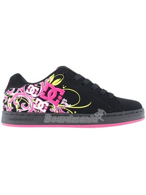 D�tsk� boty DC Pixie Scroll black/crazy pink