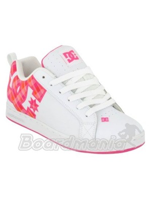 Dětské boty DC Court Graffik SE white/crazy pink plaid