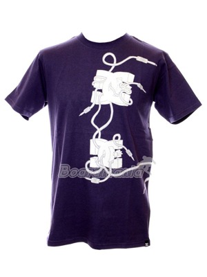 Tri�ko DC Chords heather purple rain