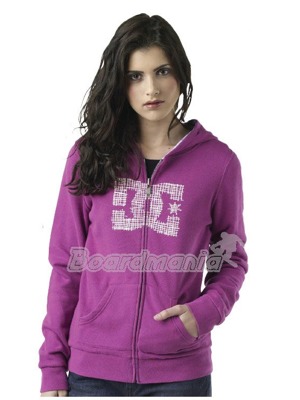 D�msk� mikina DC Forrester purple wine