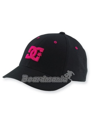 Barevn� zkombinovan� d�msk� k�iltovka v �erno-r��ov� barv�. 3D  logo DC na p�edn�m panelu. 
98% bavlna, 2% spandex