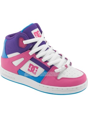 Dětské boty DC Rebound Youth white/c pink/turquoise