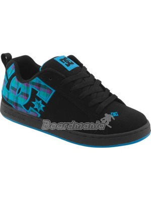 Boty DC Court Graffik Ladies SE black/turquoise/plaid 