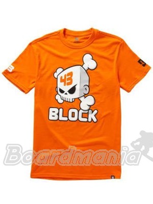Tričko DC Ken Block Skull orange