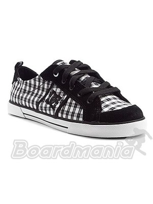 Boty DC Fiona black/white/plaid