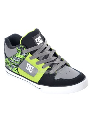 Dětské boty DC Radar black/soft lime/print
