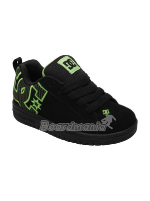 Dětské boty DC Court Graffik Se black/lime + zdarma klíčenka DC