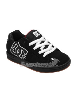 Dětské boty DC Net black/white/gum + zdarma klíčenka DC