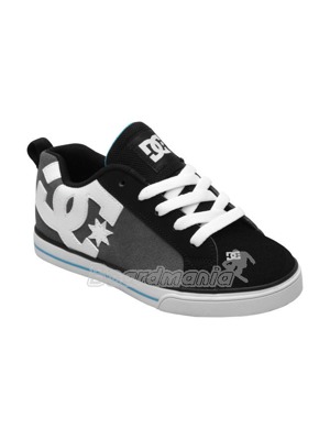Dětské boty DC Court Graffik Vulc black/battleship/turquoise + zdarma klíčenka DC