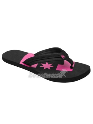 Dámské DC žabky Central black/crazy pink