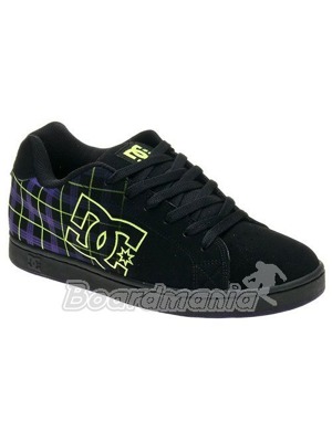 Boty DC Character Shoe black/soft lime plaid