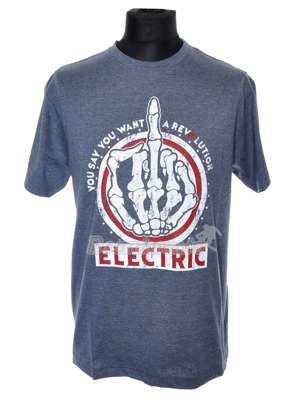 Pánské tričko Electric Fingered denim