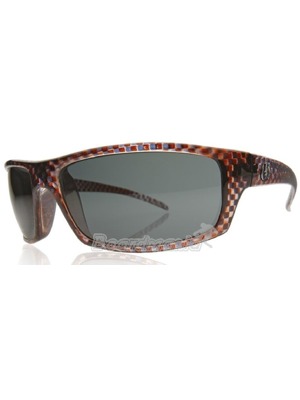Sluneční brýle Electric Technitian brown blue chex/grey