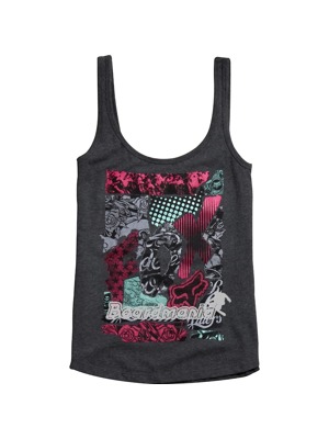 Dámské tílko Fox Shape Shifter Scoop Back charcoal heather
