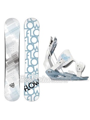 Kvalitn� zna�kov�  snowboard set  bez bot od zna�ky FLOW, skl�daj�c� se ze snowboardu Flow Venus a v�z�n� Flow Flite. V�born�, lehk�, univerz�ln� celod�ev�n� snowboard Venus a pohodln� Flow v�z�n�.