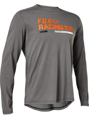 Cyklo dres Fox Ranger Dr LS Race Dark Grey
