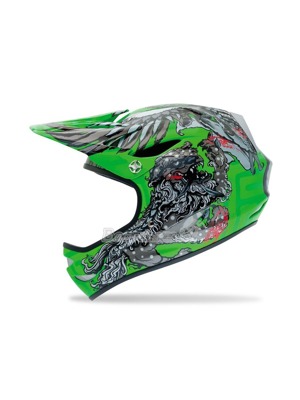 Downhill/BMX přilba Giro Remedy 11 neon green phoenix