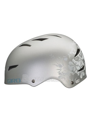 Downhill/BMX přilba Giro flak 11 matte silver flowers