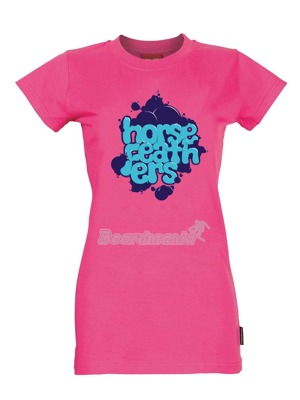 D�msk� tri�ko Horsefeathers Bubbleman magenta