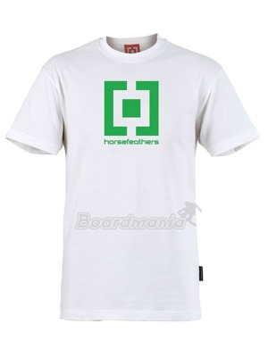 Osv�d�en� b�l� p�nsk� tri�ko s logem HF na prsou a klasick�m st�ihem. Materi�l ze 100% bavlnou a gram�� 180 g/m2.