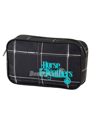 Jednokomorov� polyesterov� ta�ka pro holky s uzav�r�n�m na zip. Kontrastn� potisk s velk�m n�pisem Horsefeathers. 100% polyester