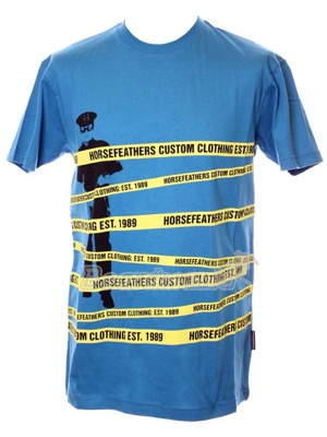Tri�ko Horsefeathers Crime Scene blue