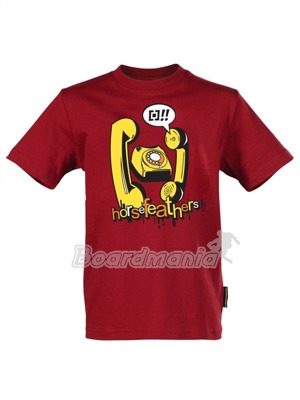 Dětské tričko Horsefeathers Buzz dark red