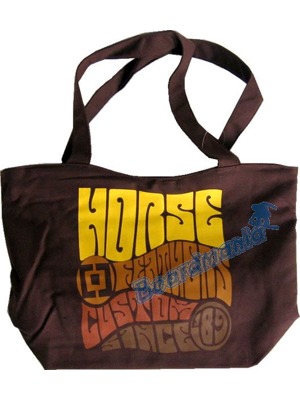 Kr�sn� stylov� ta�ka s potiskem Horsefeathers. Vnit�n� kapsa na zip a drobnosti, rozm�ry jsou 50 x 34 cm