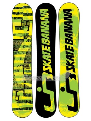 Snowboard Lib Tech Skate Banana BTX wide yellow/green