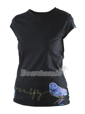 D�msk� tri�ko MeatFly Birds A black
