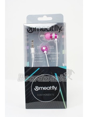 Sluchátka Meatfly Metal bullet pink
