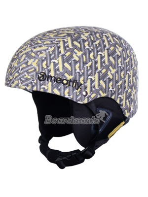 Snowboardov� helma pota�en� pl�tnem. Konstrukce ABS sko�epina, EPS vnit�n� v�pl�,o�ko na uchycen� p�sku br�l�, d�mysln� v�trac� syst�m