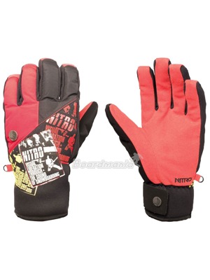 Rukavice Nitro The Zine red/black