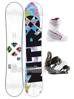 Dámský snowboard komplet Nitro Lectra Brite