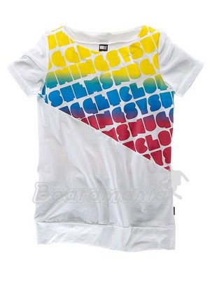 D�msk� tri�ko Nugget Rainbow white