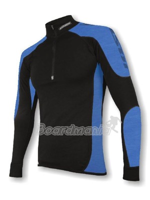 Sensor Thermo EVO tričko dl. rukáv se zipem pánské černá/modrá