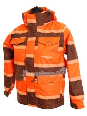 Dětská bunda Surfanic Dan Stripe orange