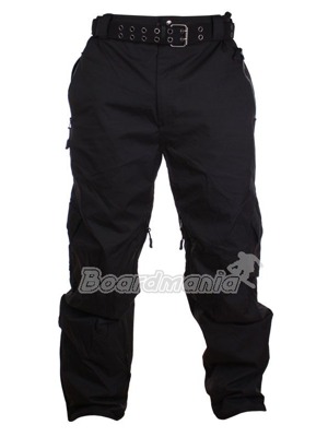 St�edn� voln� kaps��e/kalhoty na snowboard z materi�lu 5k/5k. Obsahuj� v�tr�n� na vnit�n� stran� stehen, zateplen� lehkou fleece pod��vkou, bo�n� kapsy s vod�odoln�m zipem, nohavi�ku proti sn�hu.