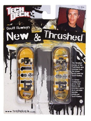 New & Trashed fingerboard TechDeck Geoff Rowley
