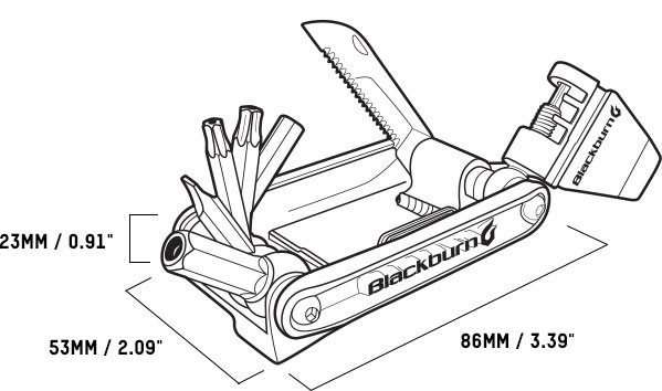 Nářadí na kolo Blackburn Wayside Multi Tool
