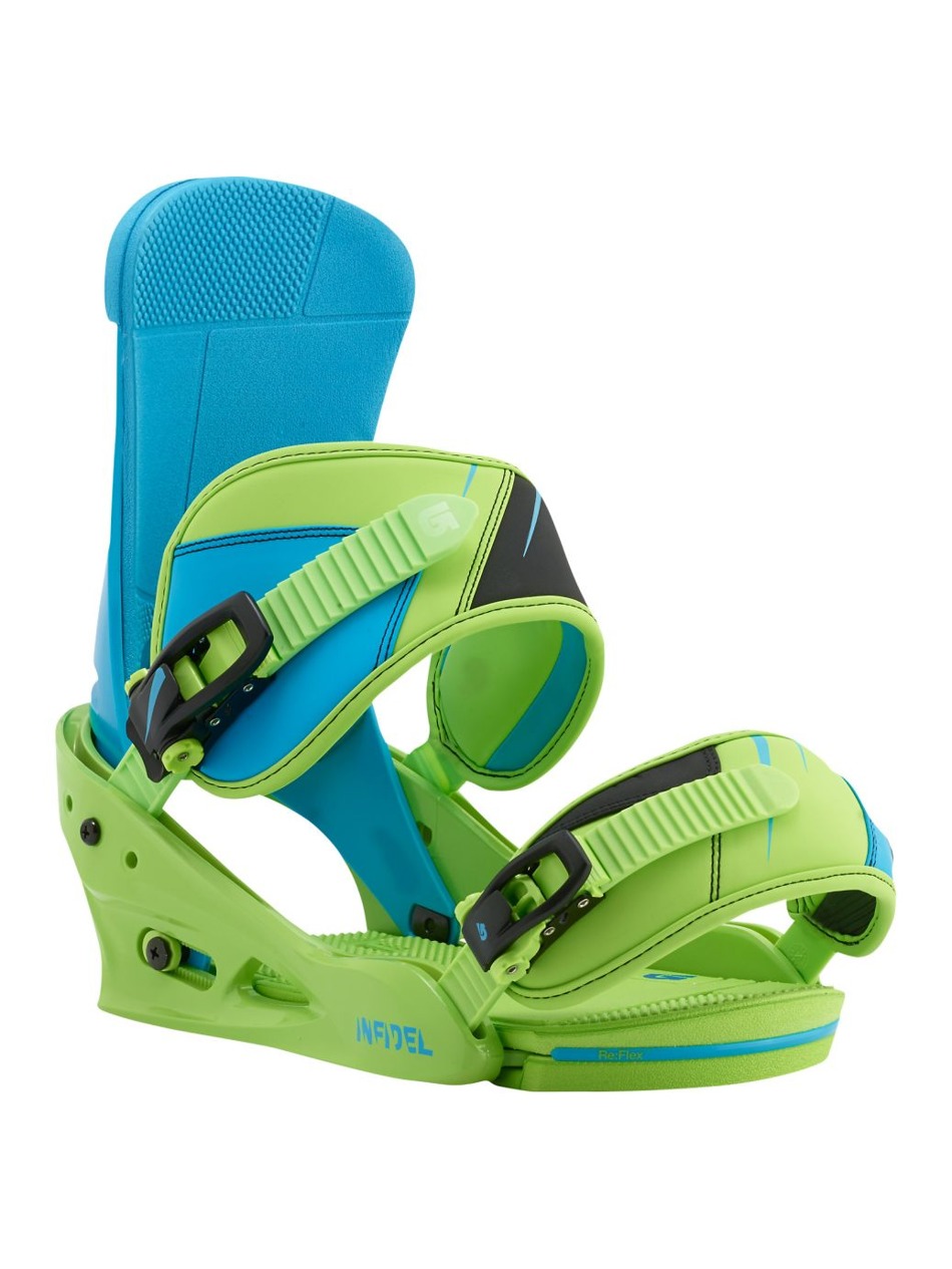burton infidel 3d men's snowboard bindings 2015 16 Freestyle Re:Flex grade workhorse performance with plenty of cushioning and universal compatibility 2015 Burton Snowboard Bindings -