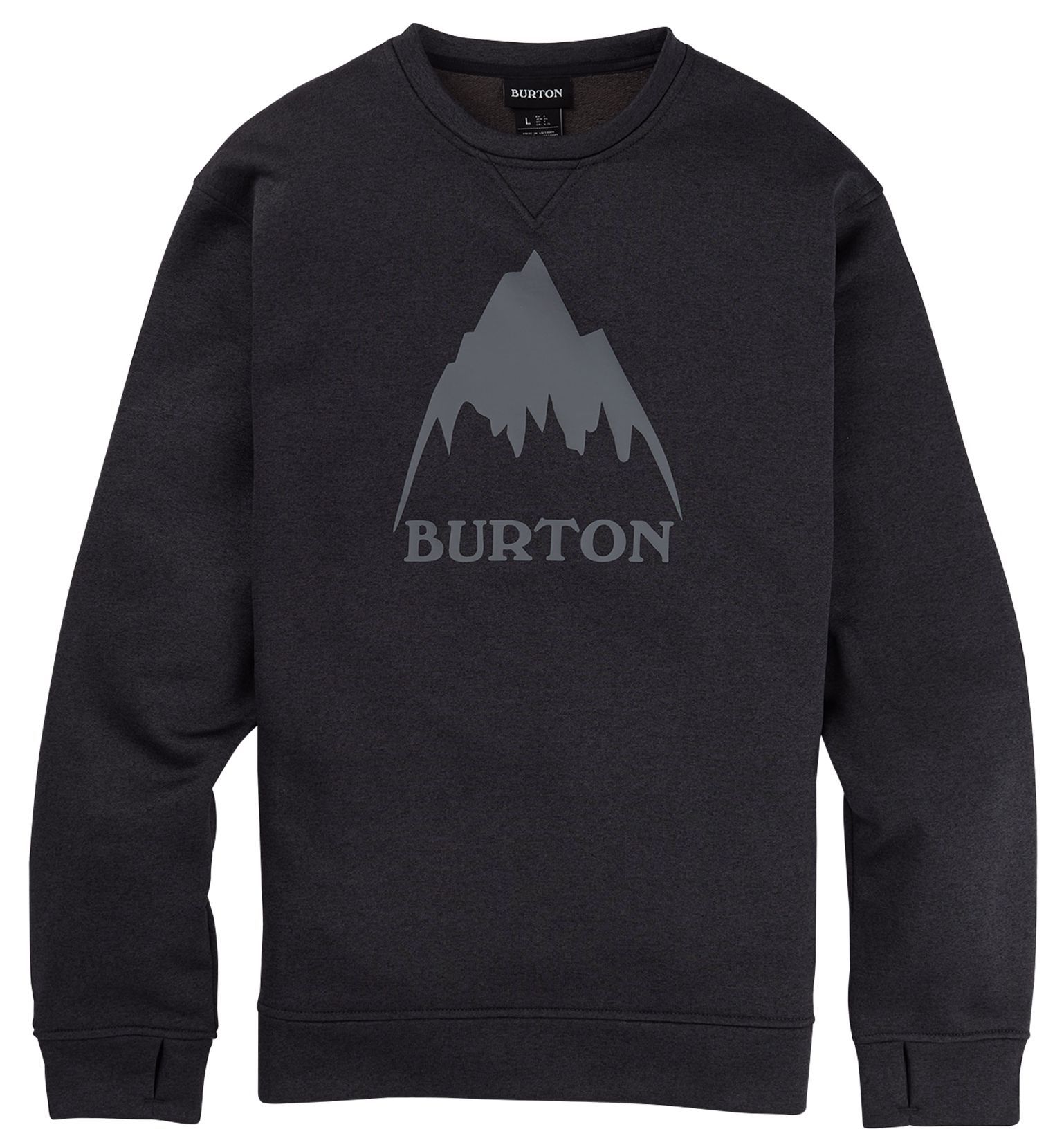 Pánská mikina Burton Oak Crew true black heather