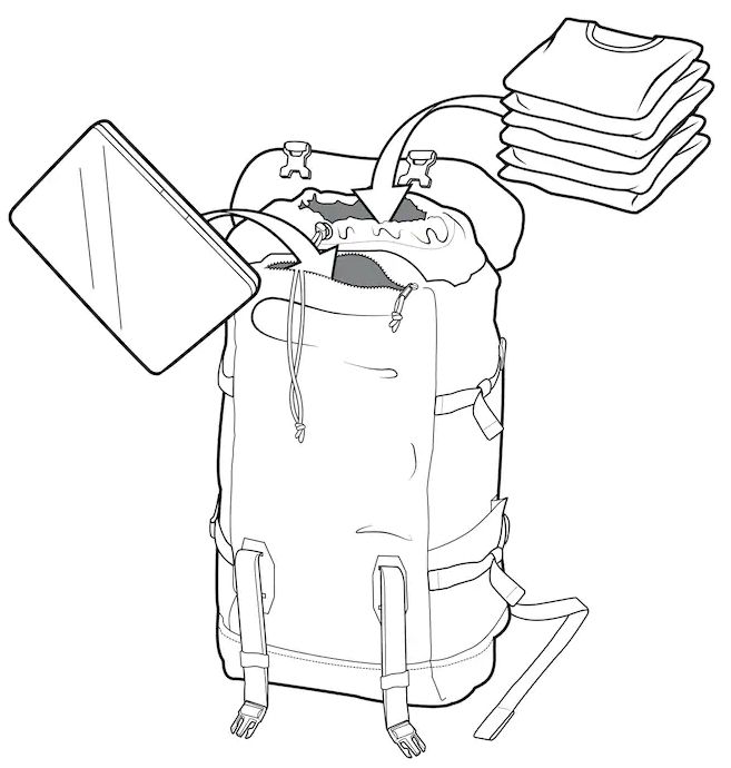 Batoh Burton Tinder 2.0 true black 30 l