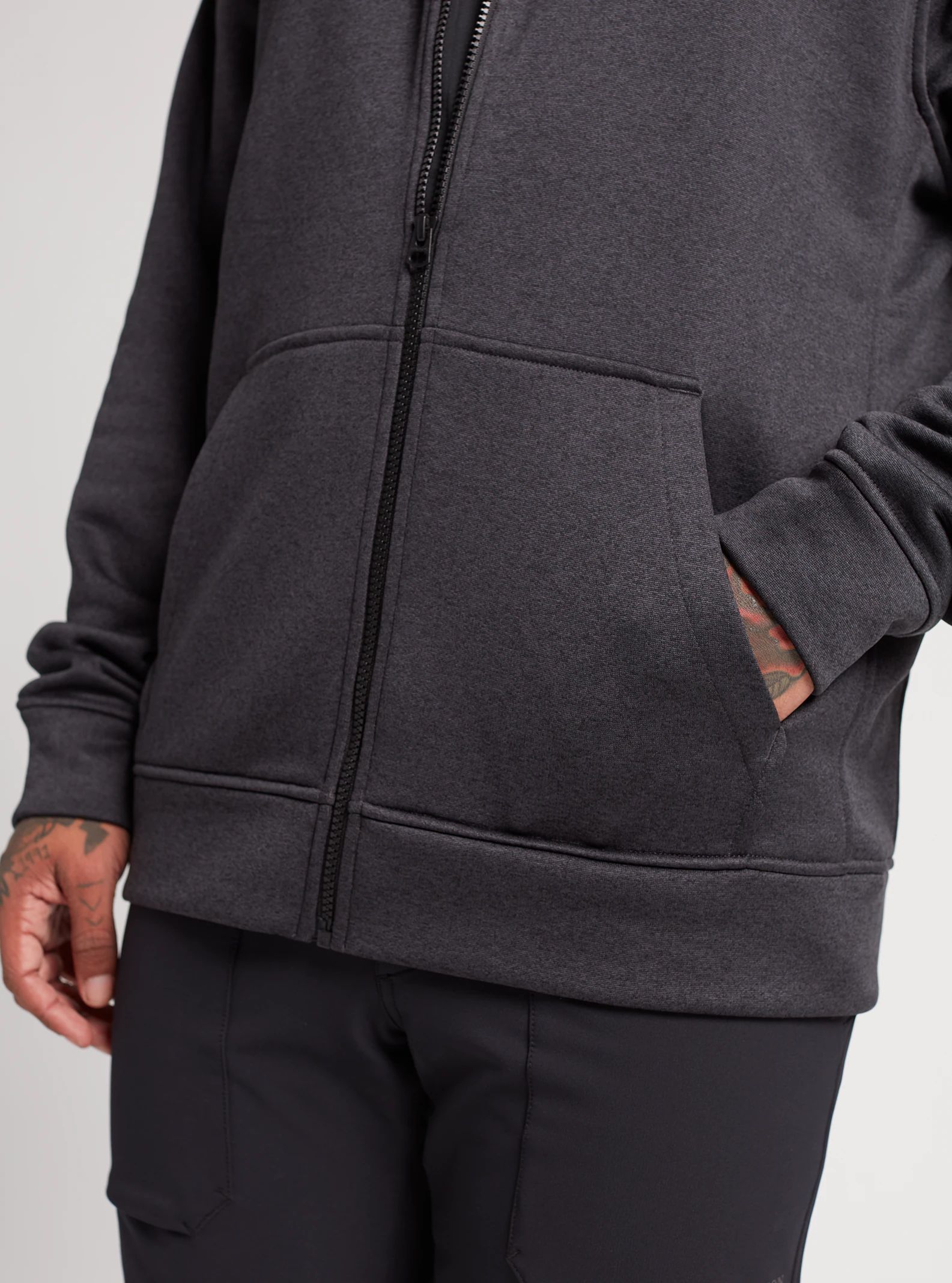 Pánská mikina Burton Oak Fz true black heather