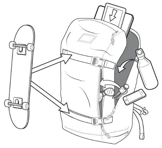 Batoh Burton Kilo 2.0 sharkskin 27l